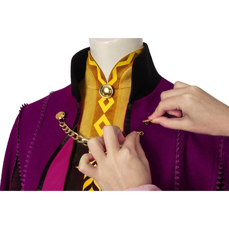 Conjunto Épico de Anna de Frozen II con Zapatos - Abraza la Magia de Arendelle - Fantasia Cosera