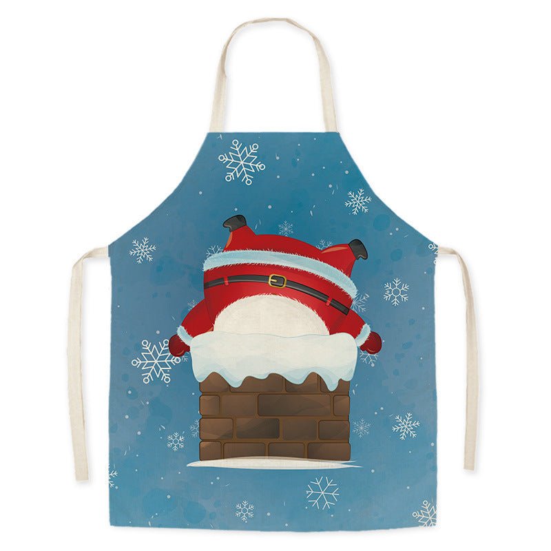 Delantal de cocina de Santa Claus para adultos, resistente a manchas y aceite, unisex - Fantasia Cosera
