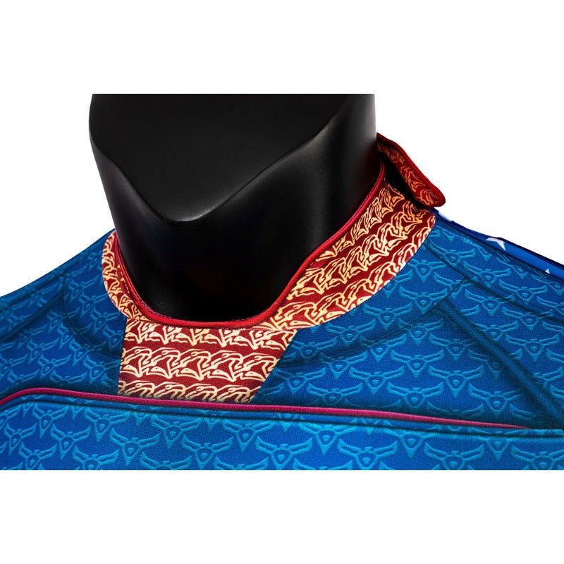 Traje de Homelander con Capa para Hombre – Disfraz de Ben Soldier para Halloween - Fantasia Cosera