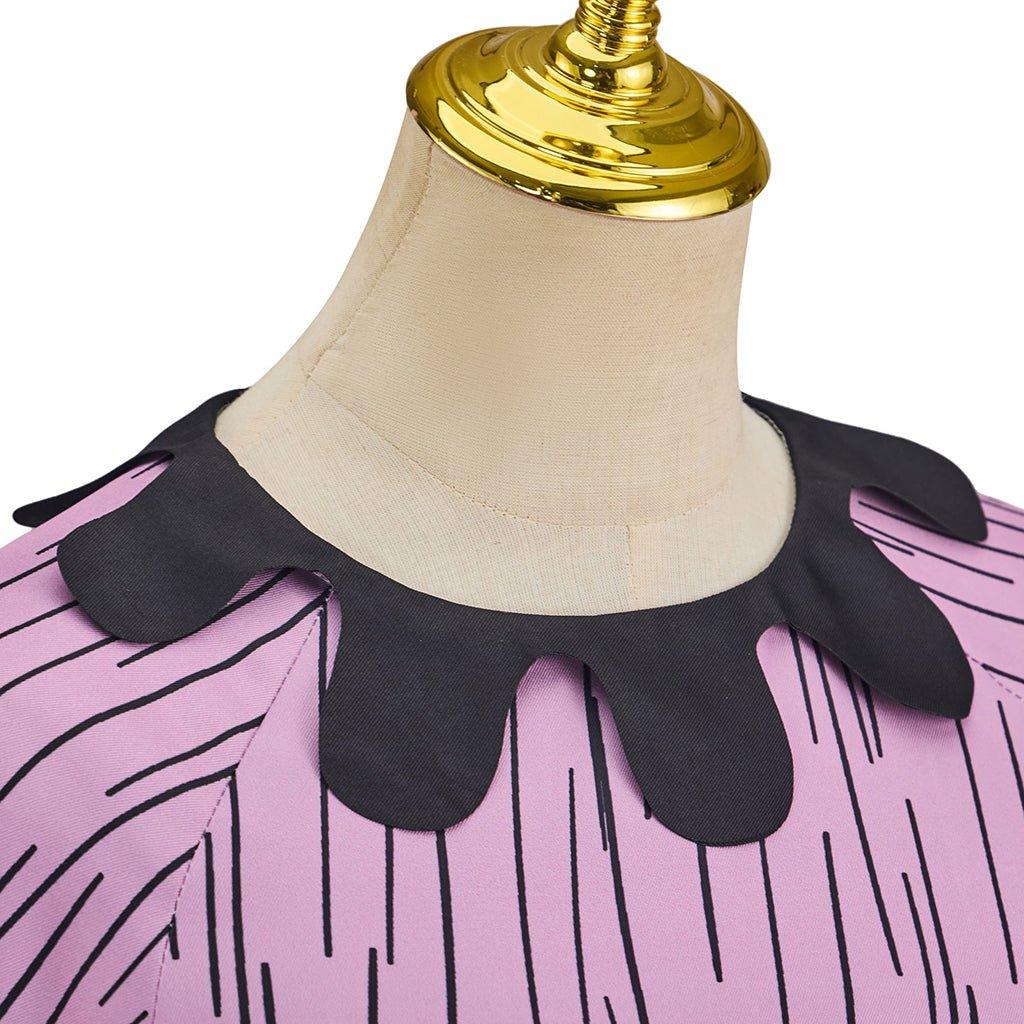 Traje de Shock de Disney's Pesadilla Antes de Navidad | Outfit de Cosplay para Halloween - Fantasia Cosera