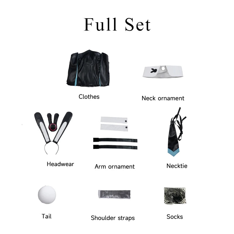 Traje de Coneja Ruan Mei Honkai Star Rail Mujer - Cosplay de Ruan Mei - Fantasia Cosera