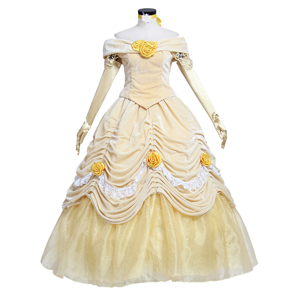 Belle y la Bestia Traje de Cosplay Serie | Vestido de Princesa para Eventos - Fantasia Cosera