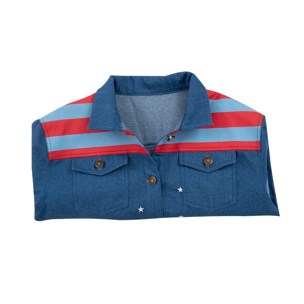 Chaqueta Denim Miss America Chavez – Traje Cosplay Marvel Multiverso, Disfraz Halloween - Fantasia Cosera