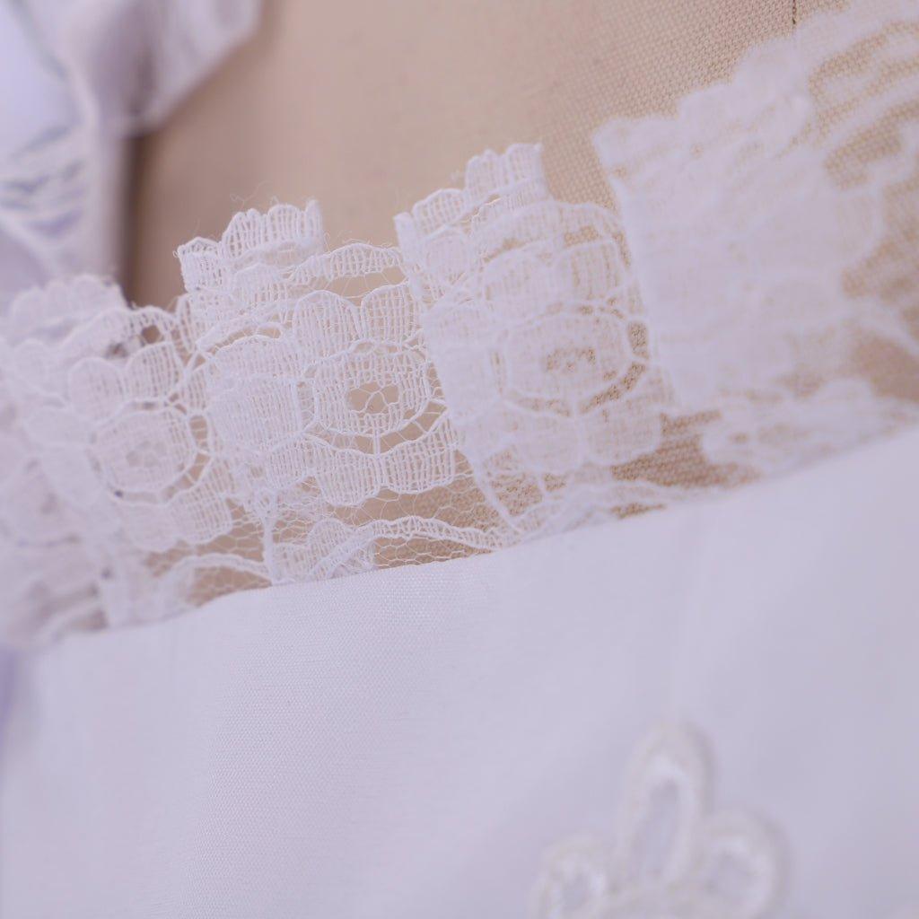 Vestido de Cosplay de Marie Antoinette para Mujer | Vestido Rococó Blanco con Volantes del Siglo XVIII - Fantasia Cosera