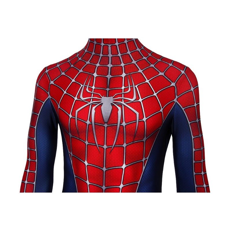 Traje de Cosplay de Spider-Man 2 Tobey Maguire Body Zentai Ajustado - Fantasia Cosera