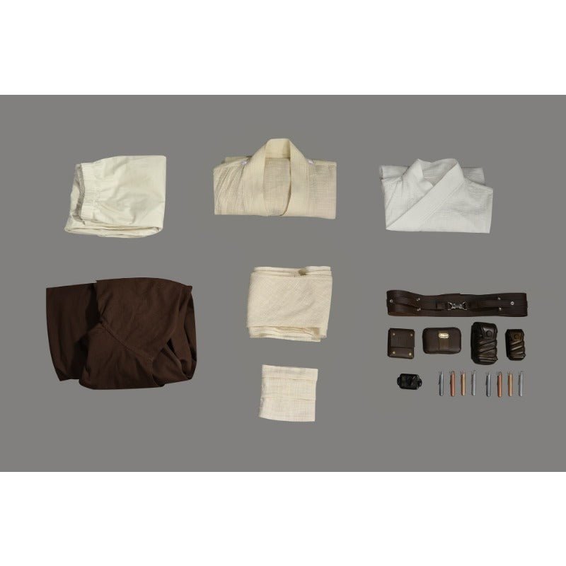 Traje de Cosplay de Obi-Wan Kenobi Conjunto Completo Túnica Capa para Fiesta de Halloween - Fantasia Cosera
