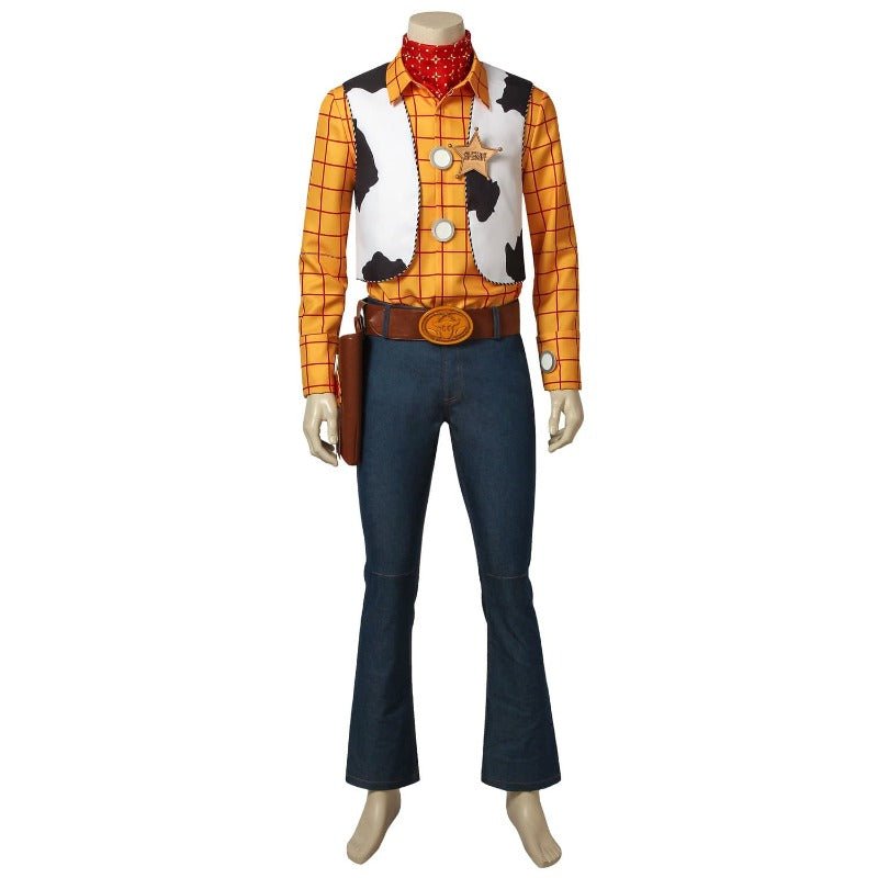 Disfraz de Vaquero Sheriff Woody para Adultos - Traje de Cosplay y Halloween - Fantasia Cosera