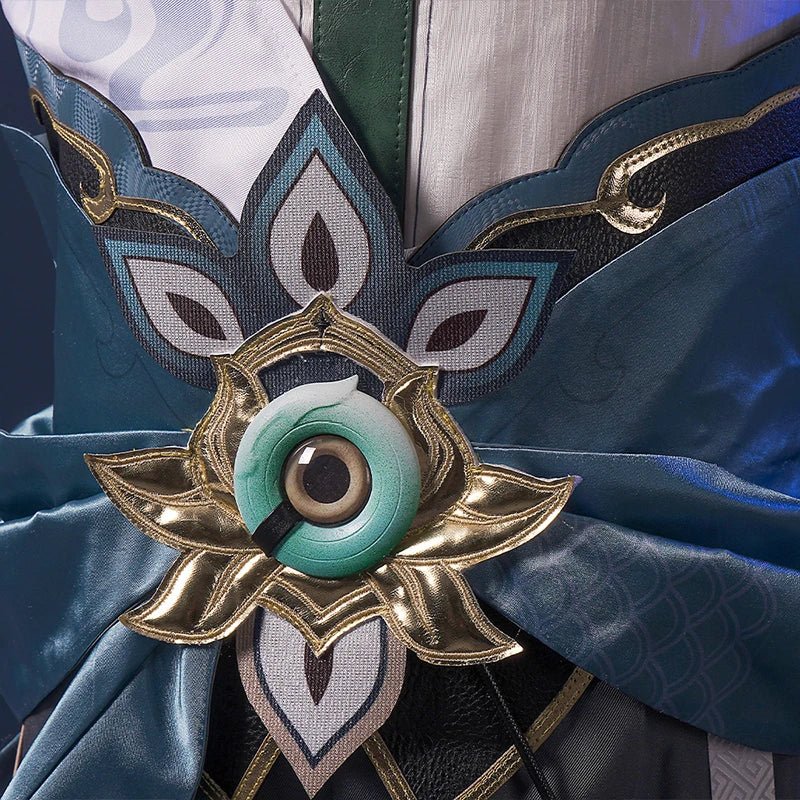 Traje de Cosplay de Dan Heng Joven Dragón Frío de Honkai Star Rail con Cuerno de Dragón - Fantasia Cosera