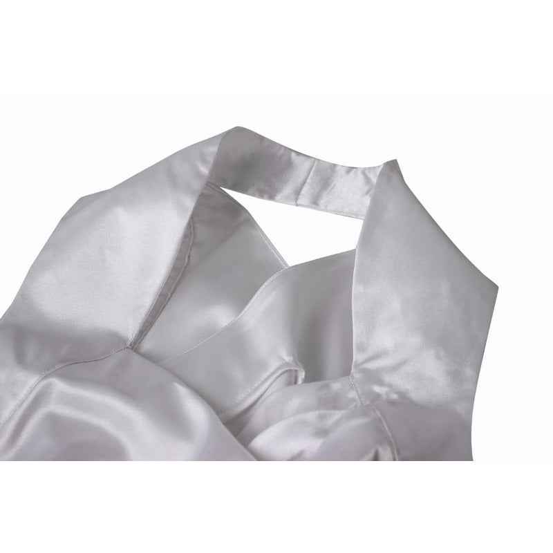 Traje de Cosplay de Lunafreya Nox Fleuret de Juego XV - Vestido Blanco Elegante para Fiestas de Halloween - Fantasia Cosera