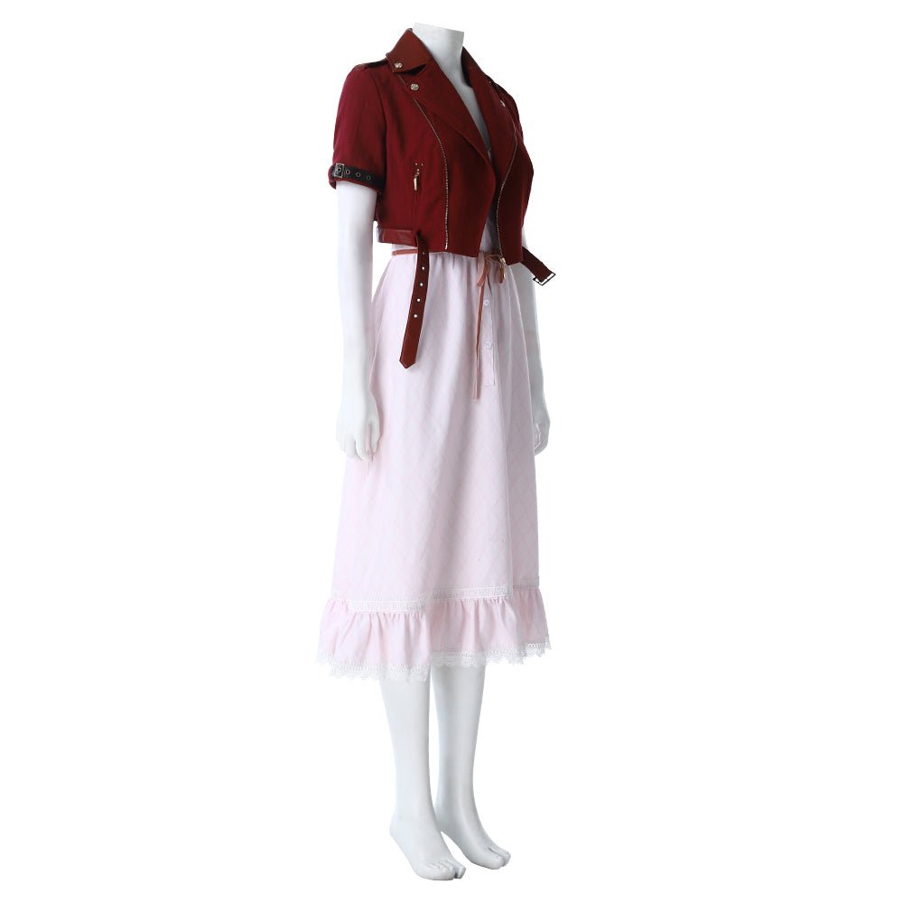 Traje de Cosplay de Aerith Gainsborough de Final Fantasy VII Remake - Outfit de Juego de Alta Calidad - Fantasia Cosera