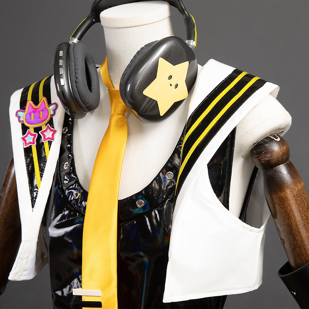 Trajes de Cosplay de Len y Rin de Muse Dash | Concierto Mágico de Project Mirai Sekai Juego Completo - Fantasia Cosera