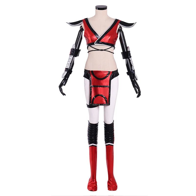 Traje de Cosplay Skarlet Mortal Kombat para Mujer - Outfit para Fiesta de Halloween - Fantasia Cosera