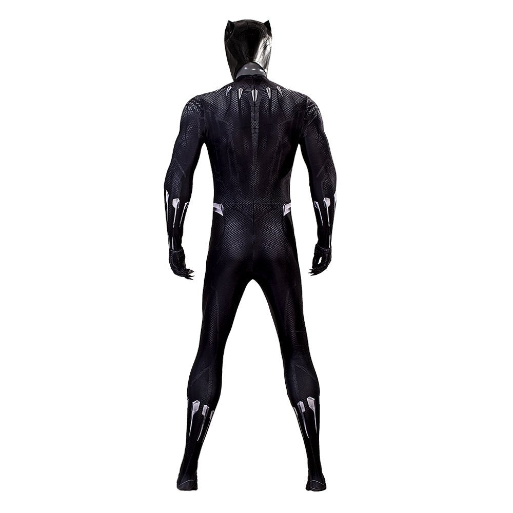 Traje de Cosplay de Pantera Negra con Máscara para Hombres - Disfraz de Superhéroe de Marvel para Halloween - Fantasia Cosera