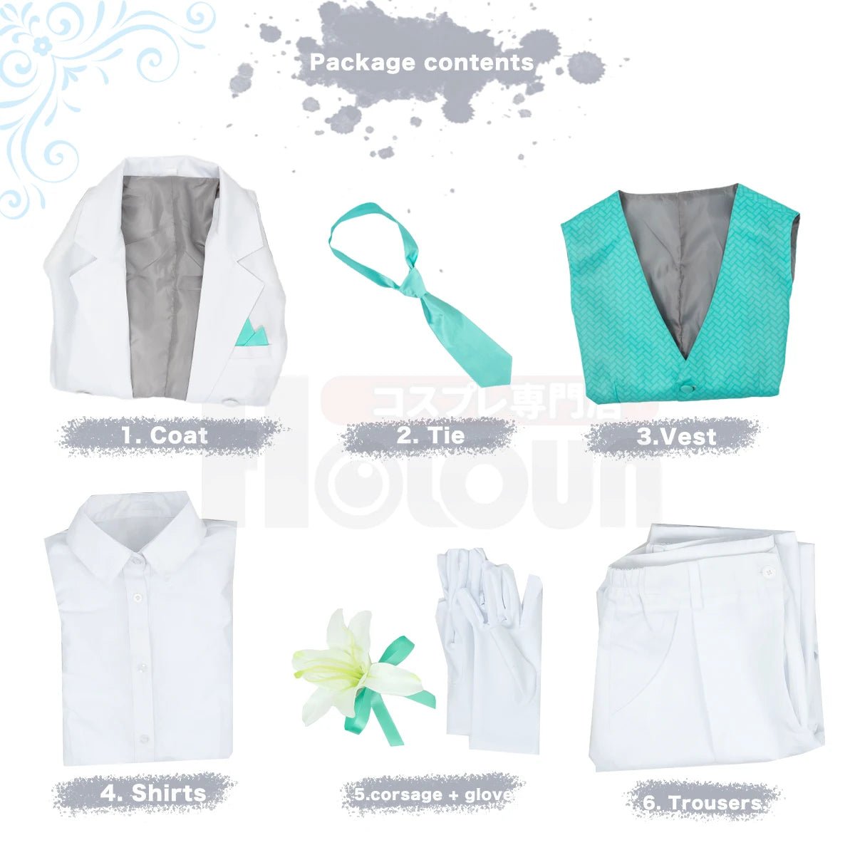 Traje de Cosplay de Rin Itoshi de Blue Lock con Peluca, Tuxedo y Rosa para Exhibición - Fantasia Cosera