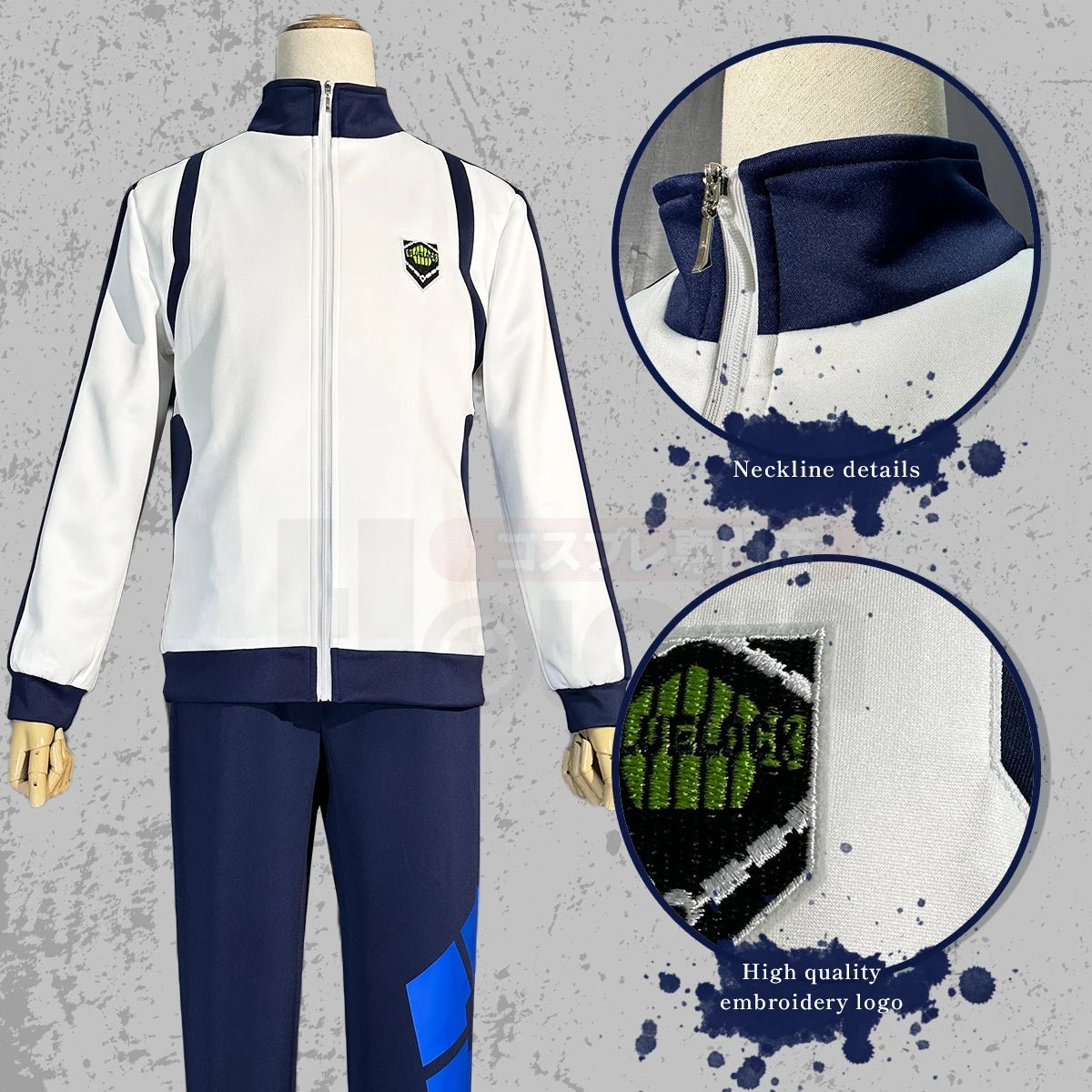 Traje de Cosplay Anime Blue Lock Reo Nagi Bachira Isagi Chigir - Sudadera con Cremallera y Bolsillo - Fantasia Cosera