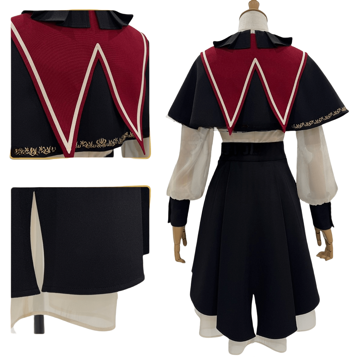 Traje de Cosplay Wakaba Mutsumi de BanGDream Ave Mujica - Outfit Anime de Alta Calidad - Fantasia Cosera