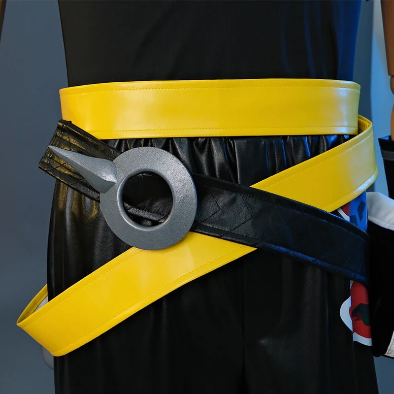 Traje de Cosplay de Ezreal Heartsteel de LOL - Juego LOL HEARTSTEEL GQ - Traje Negro Unisex para Halloween con Gafas - Fantasia Cosera