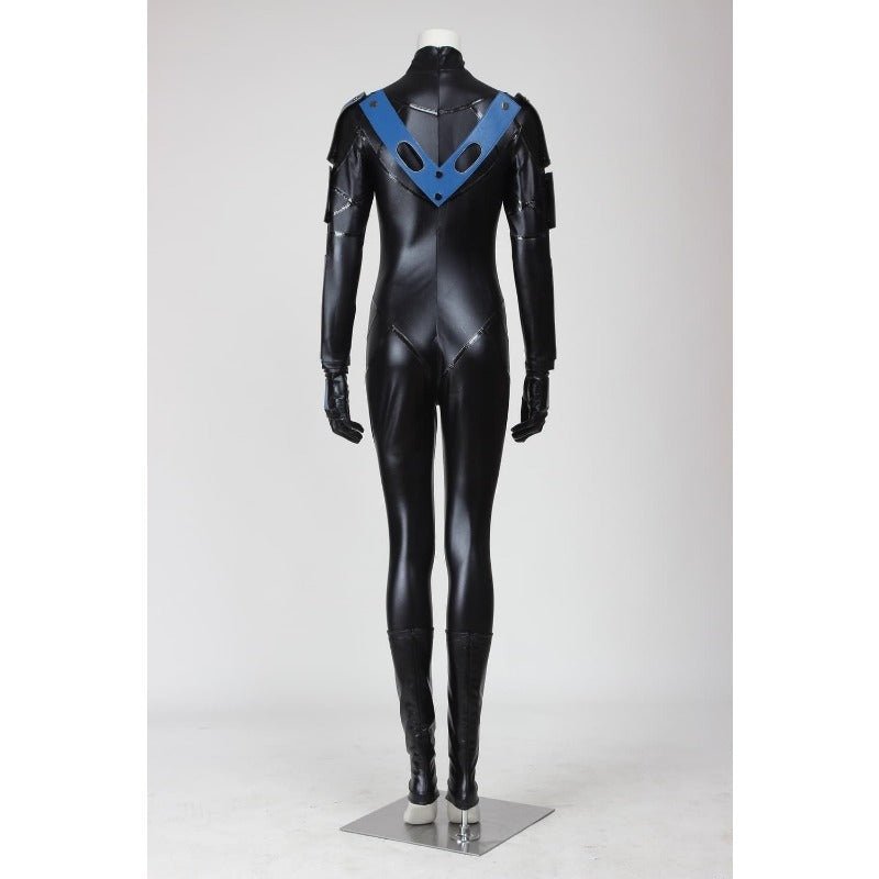 Traje de Cosplay de Arkham City Dick Grayson Nightwing para Halloween y Carnaval - Fantasia Cosera