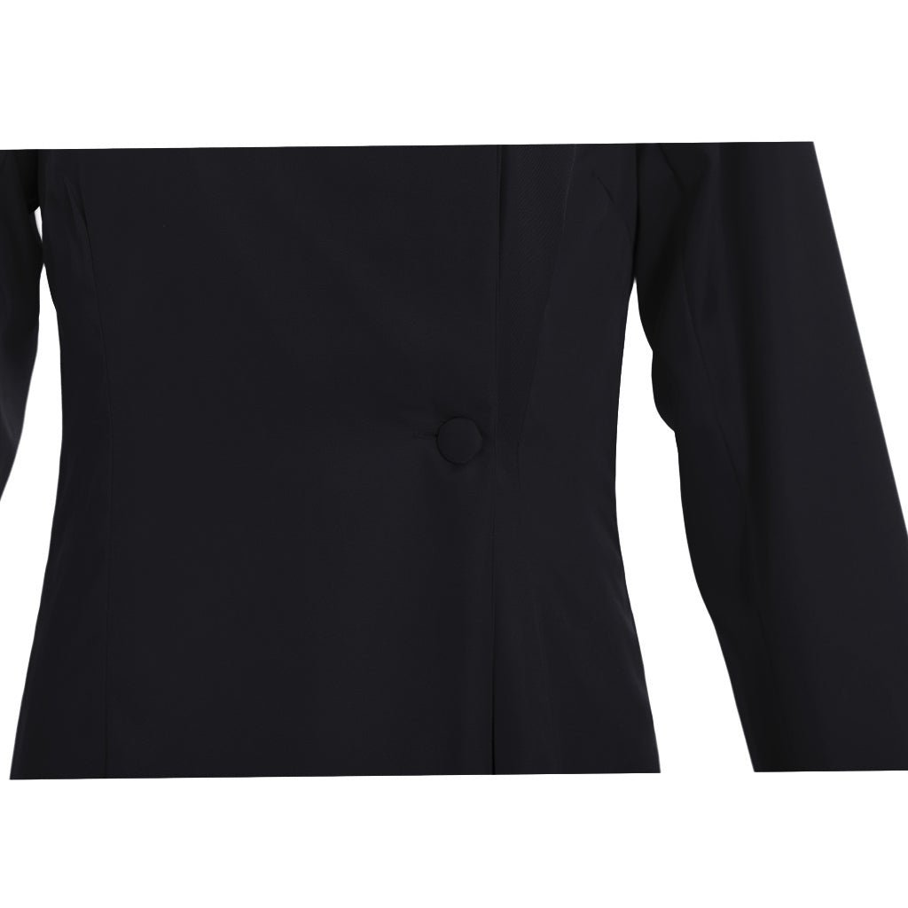 Traje de Cosplay de Sacerdote Cristiano Medieval para Hombre - Negro con Cuello Alto - Halloween, Carnaval, Eventos - Fantasia Cosera