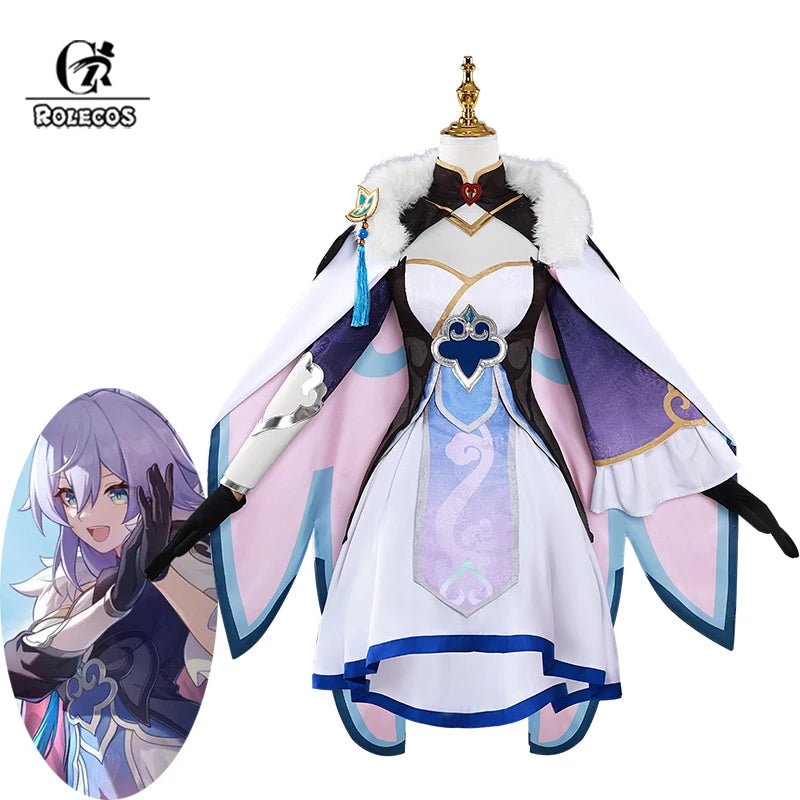 Traje de Cosplay de Baiheng Foxian de Honkai Star Rail - Miembro del Quinteto de la Nube Alta - Vestido para Fiestas de Halloween y Carnaval - Fantasia Cosera