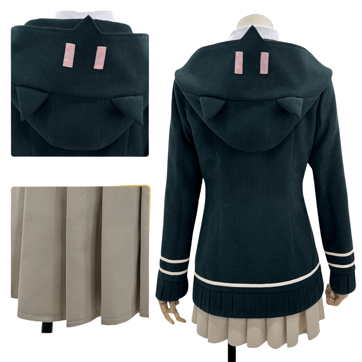 Traje de Cosplay de Nanami Chiaki de Danganronpa 2 - Calidad Premium - Fantasia Cosera