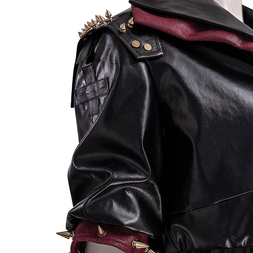Chaqueta de Cuero Negro Arcane 2 Vi - Traje de Cosplay de Alta Calidad para Gamers - Fantasia Cosera