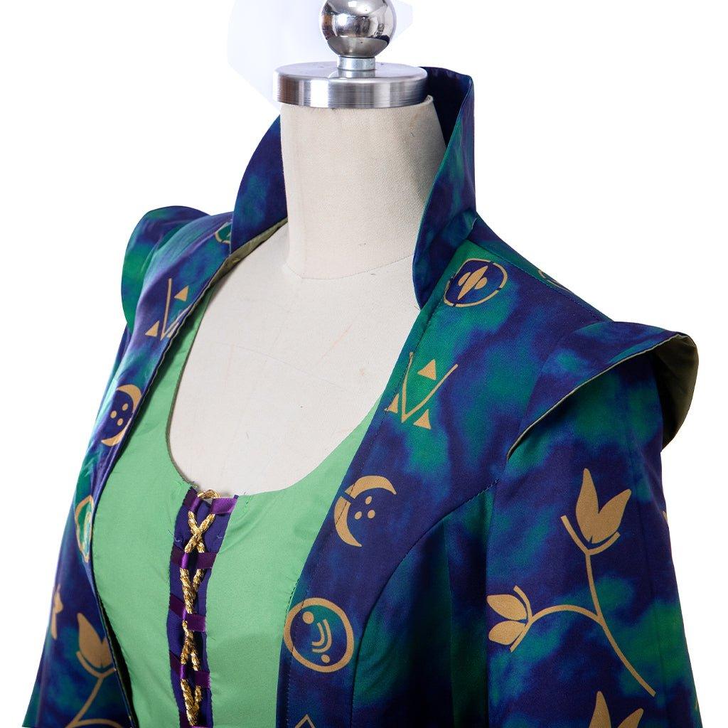 Disfraz de Winifred Sanderson para Mujer | Vestido de Bruja Verde para Halloween - Fantasia Cosera