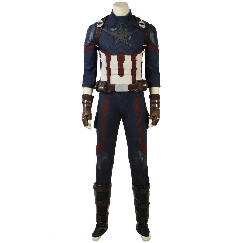 Traje de Cosplay de Captain America Steve Rogers Guerra del Infinito | Fantasía Cosera - Fantasia Cosera