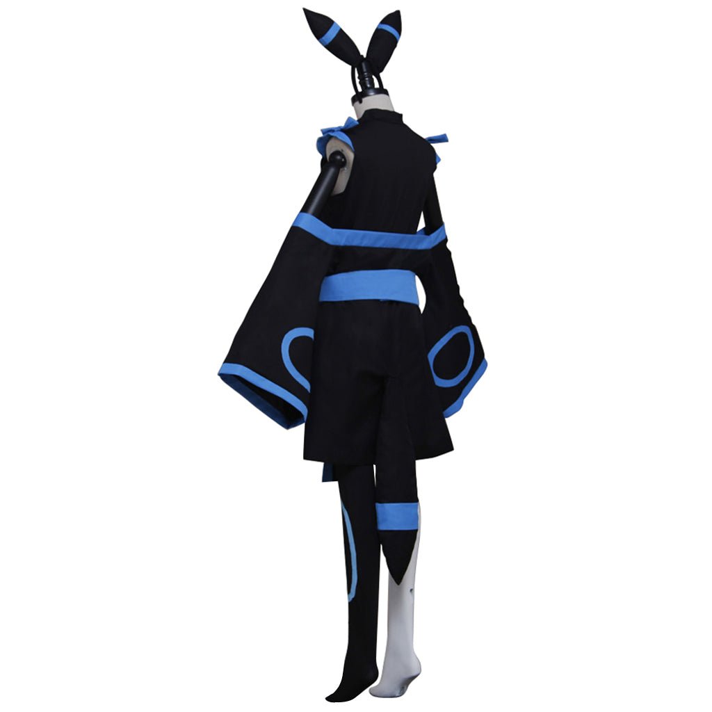 Vestido de Cosplay Humano de Umbreon de Pokémon - Fantasia Cosera