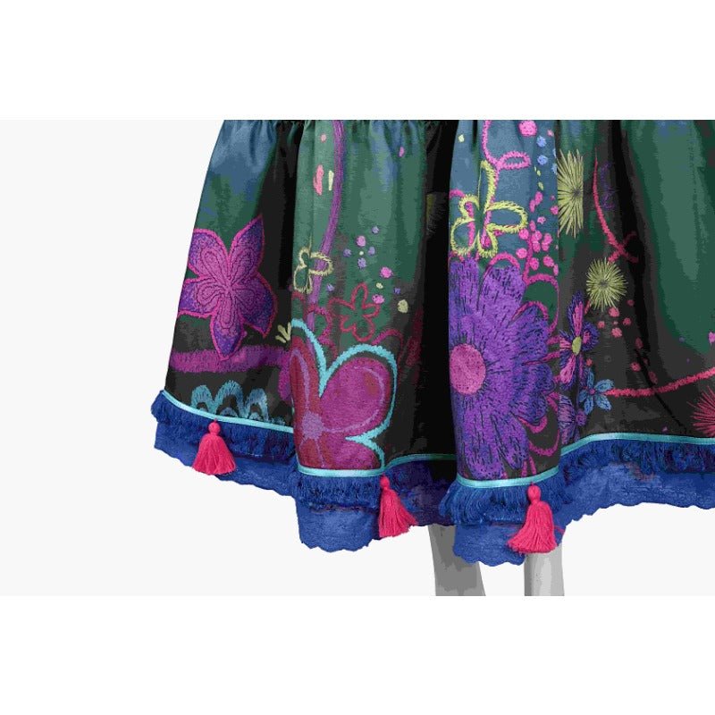 Vestido de Princesa Mirabel Encanto Disfraz Casa Mágica para Mujer Halloween - Fantasia Cosera