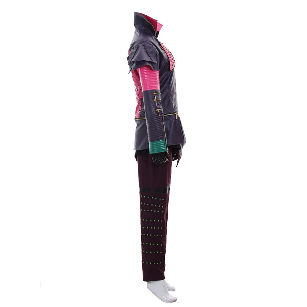 Traje de Cosplay de Mal de Descendientes - Conjunto de Chaqueta y Pantalones Hechos a Medida para Halloween - Fantasia Cosera