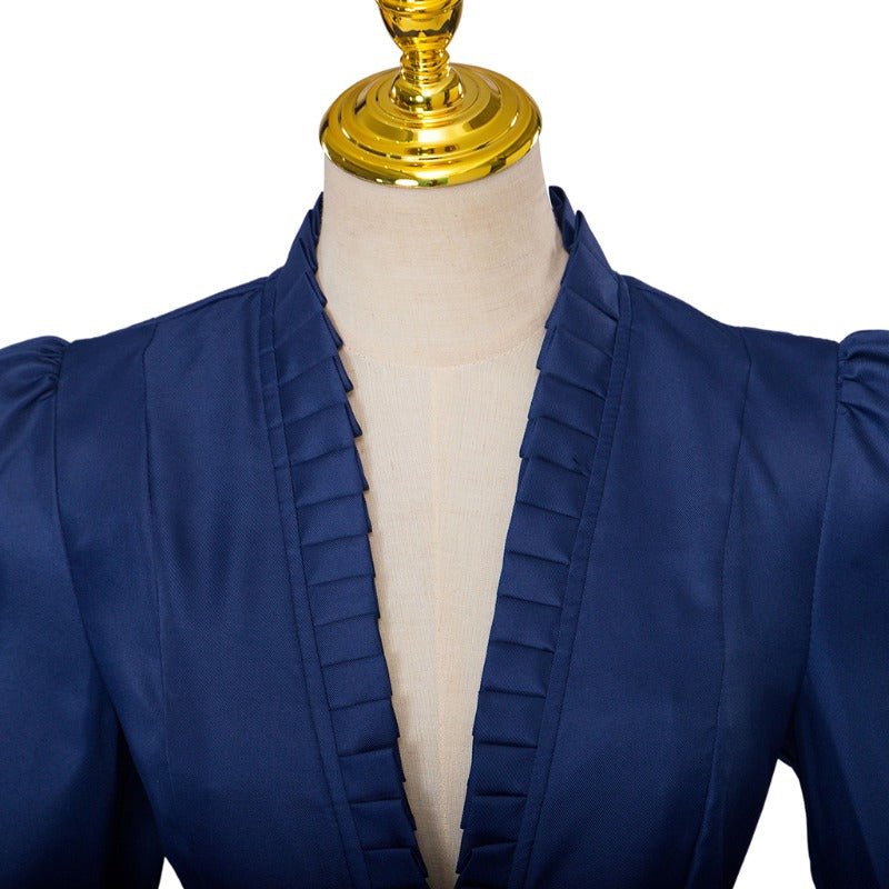 Vestido Gótico Medieval de Cocktail Alto-Bajo – Traje de Cosplay de Manga Larga para Mujer - Fantasia Cosera