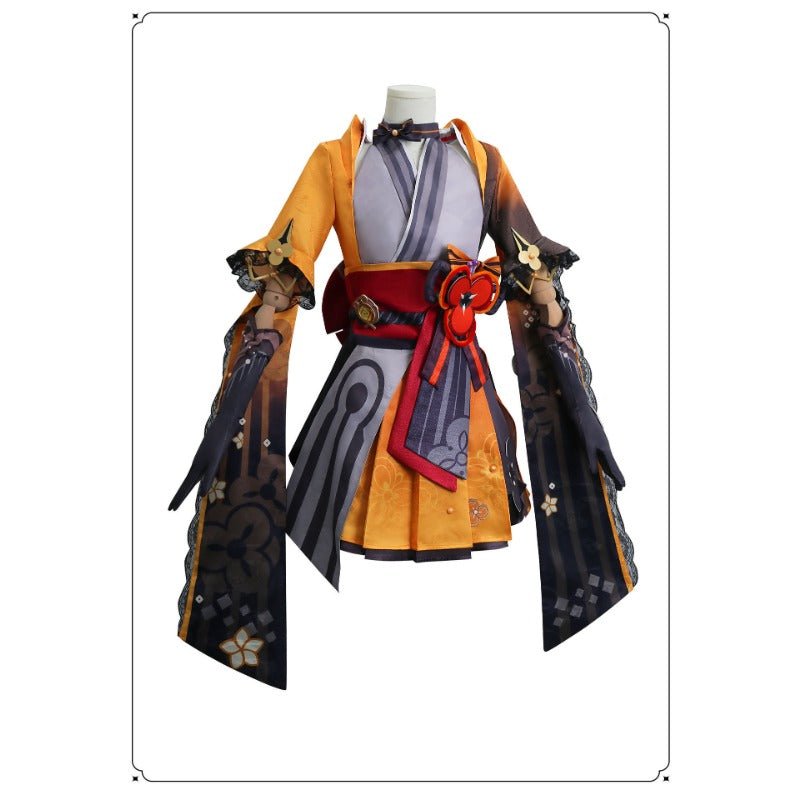 Traje de Cosplay de Chiyou de Genshin Impact – Conjunto de Viento Premium - Fantasia Cosera