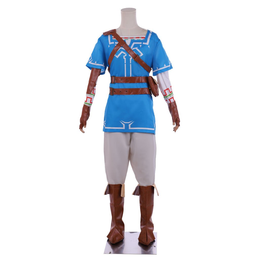 Juego Zelda: Aliento de lo Salvaje Traje Cosplay Link Conjunto Completo - Outfit Auténtico de Héroe - Fantasia Cosera