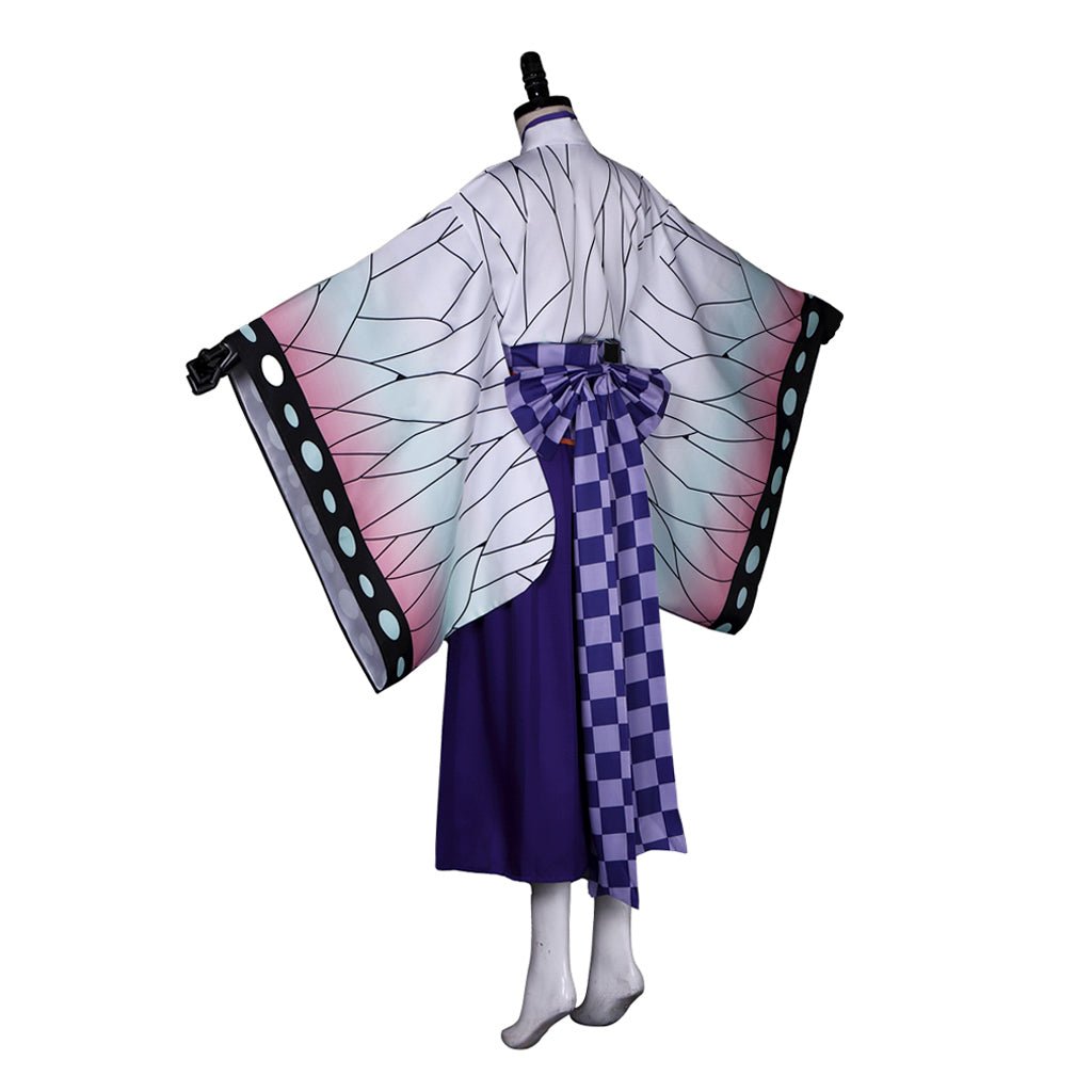Vestido de Cosplay de Kochou Shinobu de Demon Slayer: Kimetsu no Yaiba - Estilo Lolita Maid - Fantasia Cosera