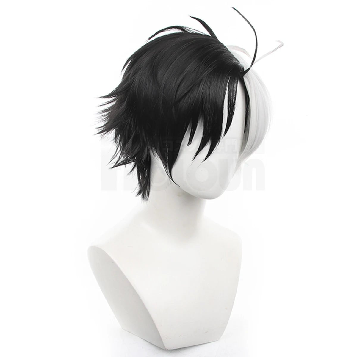 Peluca de Cosplay de Haruka Sakura de Wind Breaker Rosa Sintética Ajustable Regalo de Halloween - Fantasia Cosera