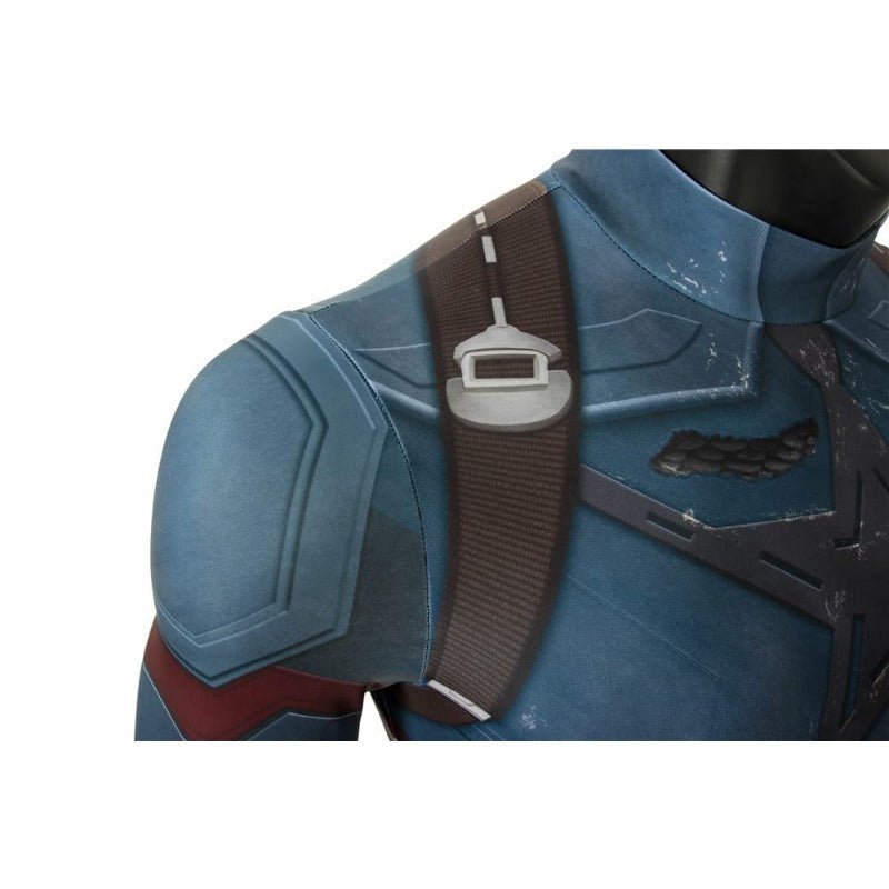 Traje de Cosplay de Capitán América de Avengers Infinity War para Adultos - Fantasia Cosera