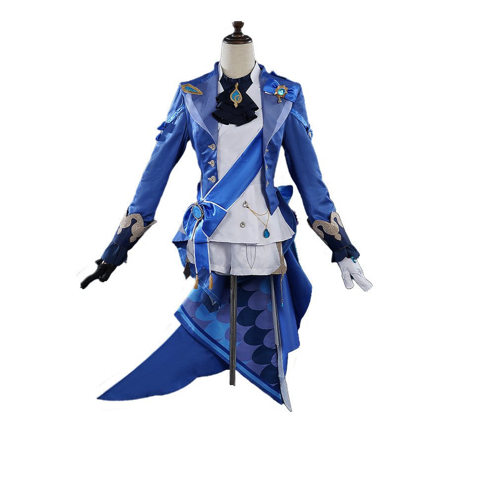 Traje de Cosplay de Focalors de Genshin Impact - Outfit de Furina, Archon Hydro para Fans - Fantasia Cosera