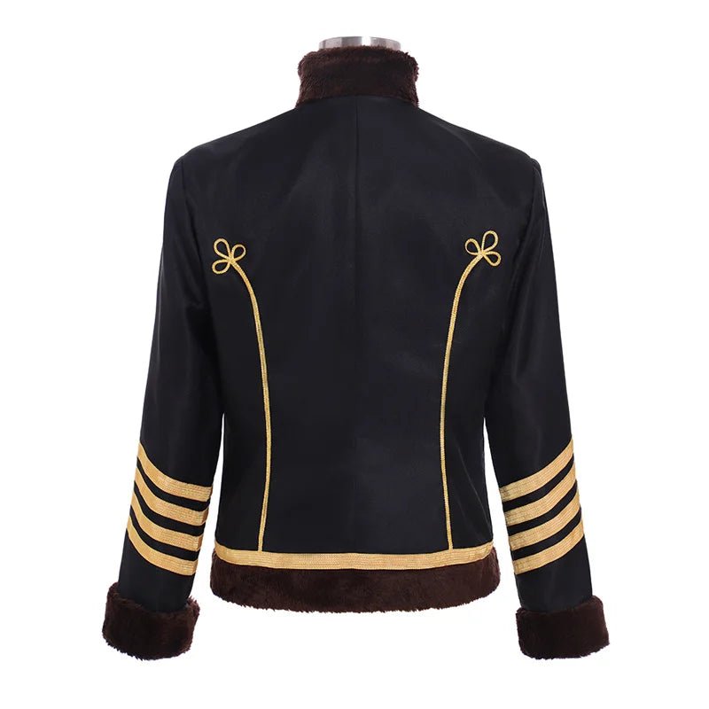Chaqueta de Desfile de Aristocracia Medieval - Abrigo de Invierno para Cosplay, Halloween y Eventos Militares - Fantasia Cosera