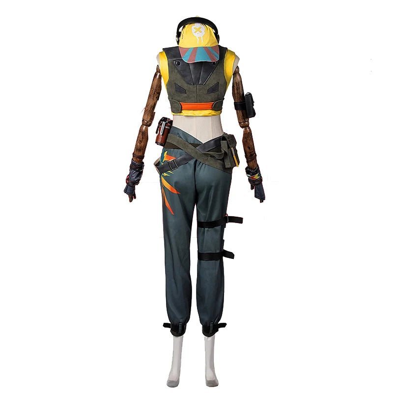 Traje de Cosplay de Raze de Valorant para Mujer - Uniforme Punk para Fiestas de Halloween - Fantasia Cosera