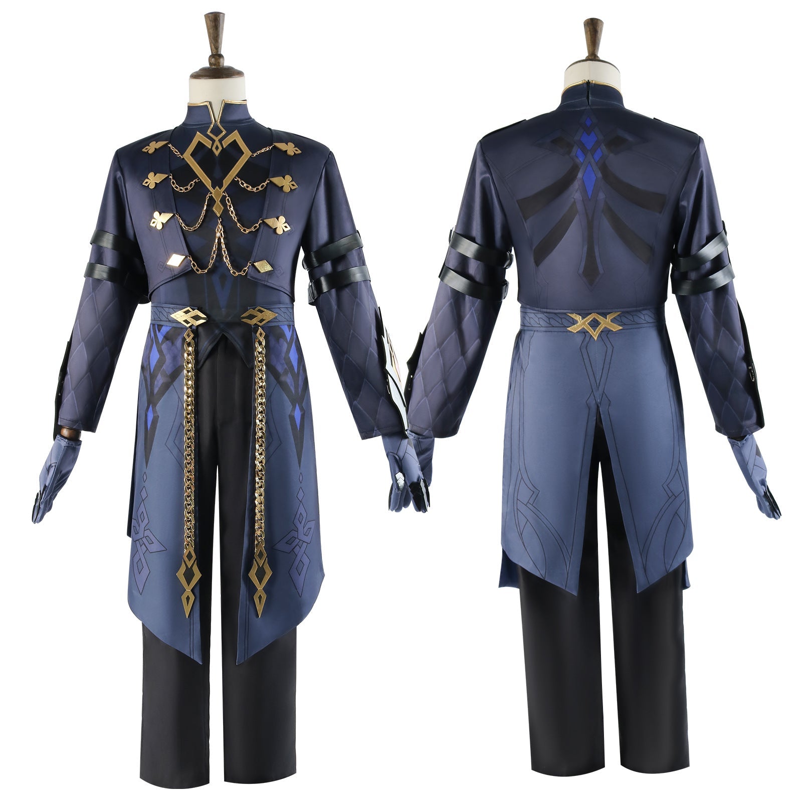 Traje de Cosplay Capitano de Genshin Impact – Outfit de Capitán Fatui - Fantasia Cosera