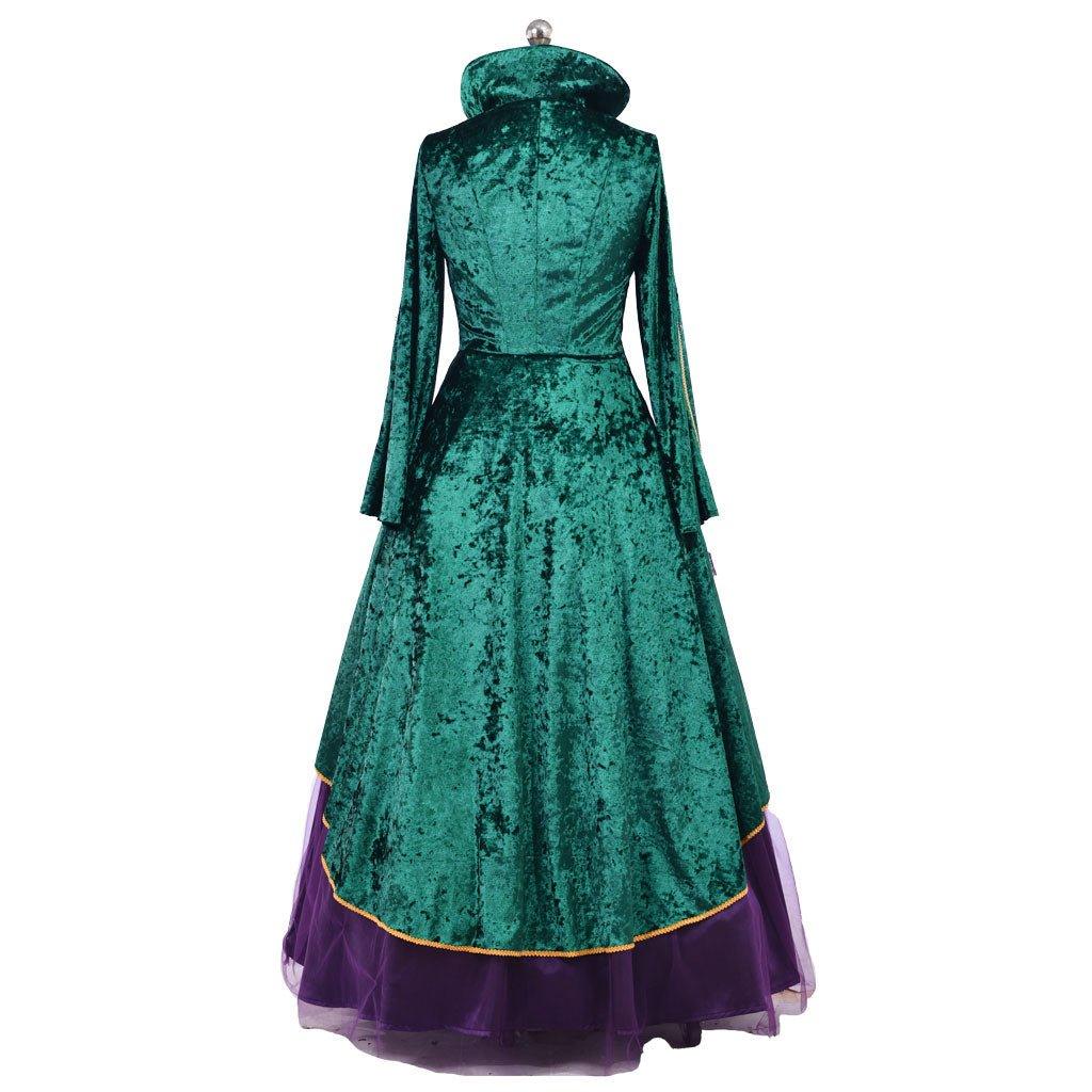 Vestido de Cosplay de Bruja | Traje de Renacimiento Verde Medieval para Mujer - Fantasia Cosera