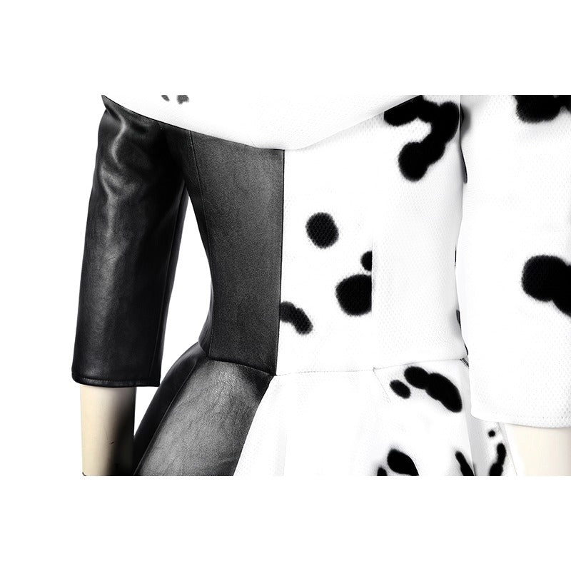 Abrigo de Cosplay Cruella De Vil - Disfraz Elegante Inspirado en la Villana para Halloween y Fiestas - Fantasia Cosera