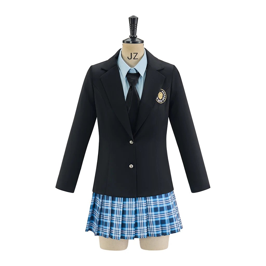 Disfraz de Mia Thermopolis Los Diarios de la Princesa Camisa Chaqueta Falda Traje para Mujer Halloween Carnaval Fiesta Uniforme Escolar - Fantasia Cosera
