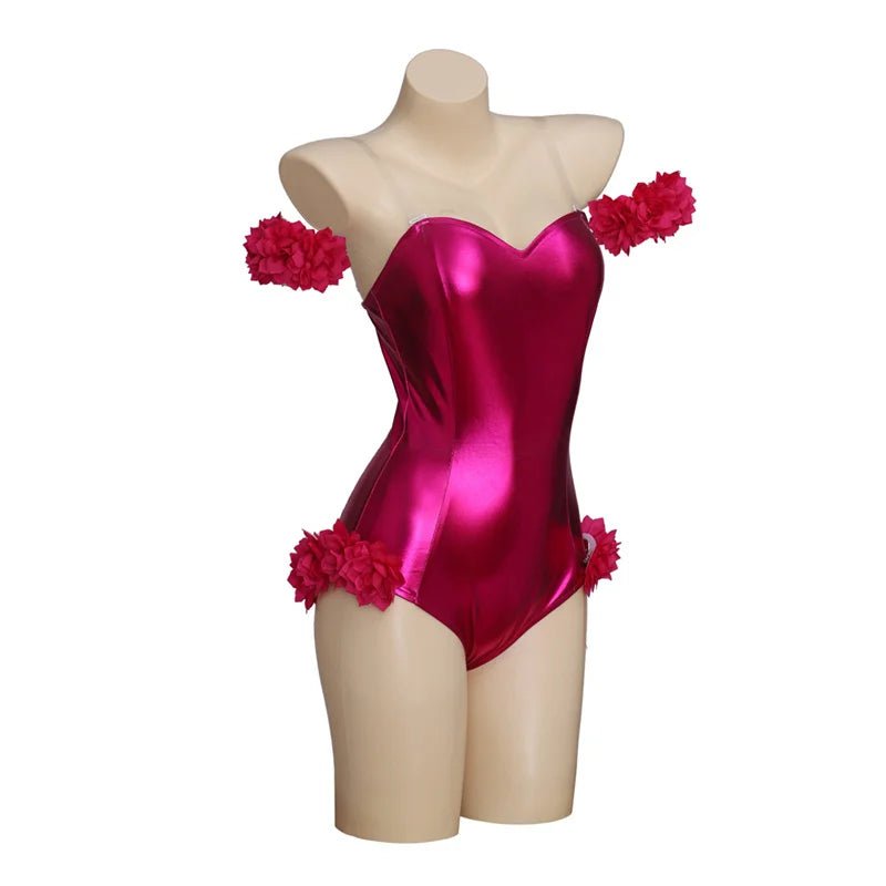 Traje de Cheerleader de Rebel Wilson para Cosplay - Bodysuit Brillante para Mujer - Fantasia Cosera