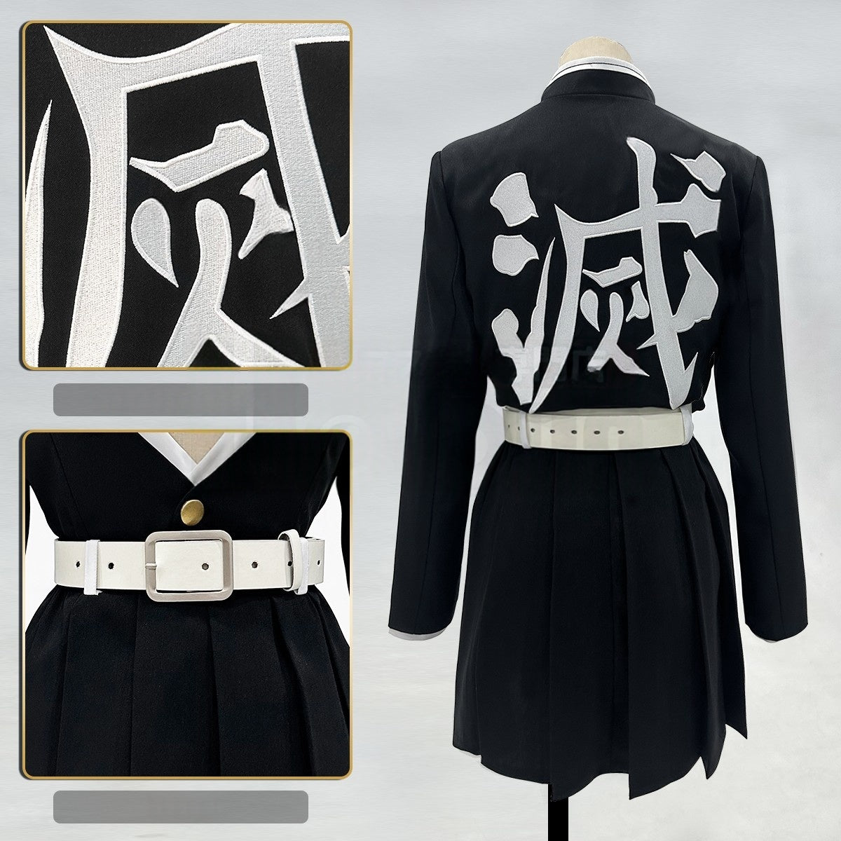 Traje de Cosplay de Kanroji Mitsuri Love Hashira - Demon Slayer: Kimetsu no Yaiba - Fantasia Cosera