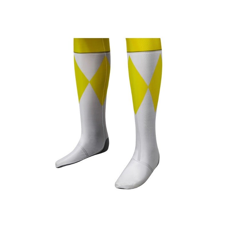 Traje de Cosplay Ranger Amarillo MMPR - Inspirado en Power Rangers - Fantasia Cosera