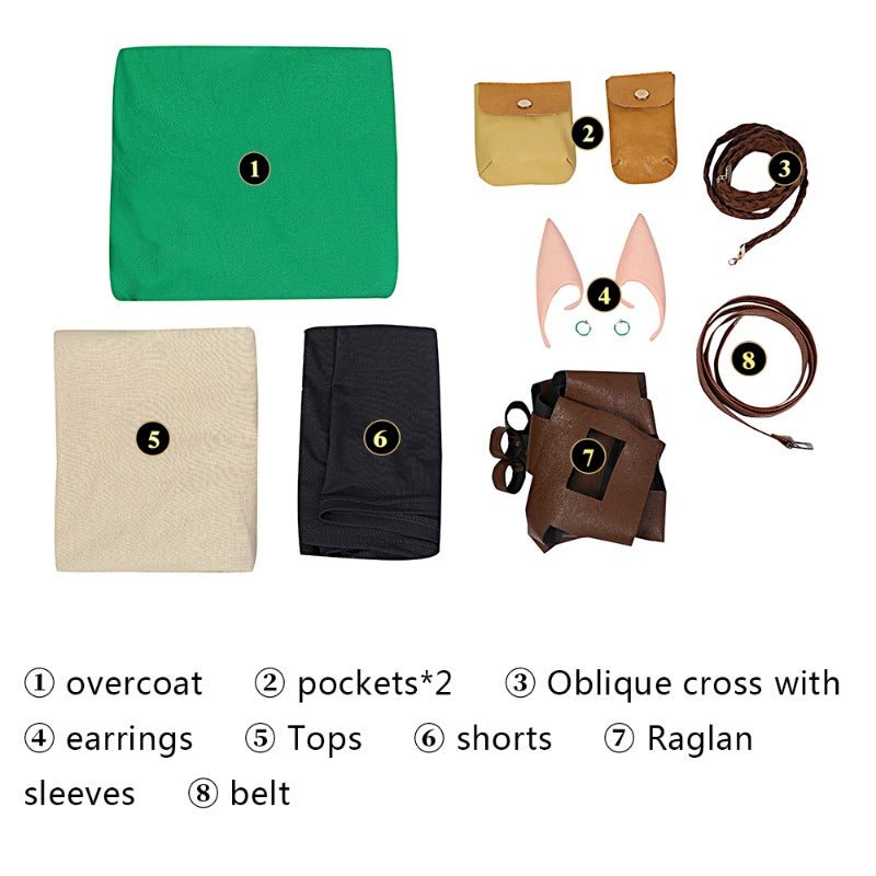 Traje de Cosplay de Link de Breath of the Wild 2 para Adultos - Fantasia Cosera