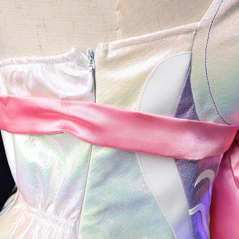 Traje de Cosplay LOL Rosa de Cristal Seraphine - Diseño de Rosa Outfit Halloween Mujer Nuevo Skin - Fantasia Cosera