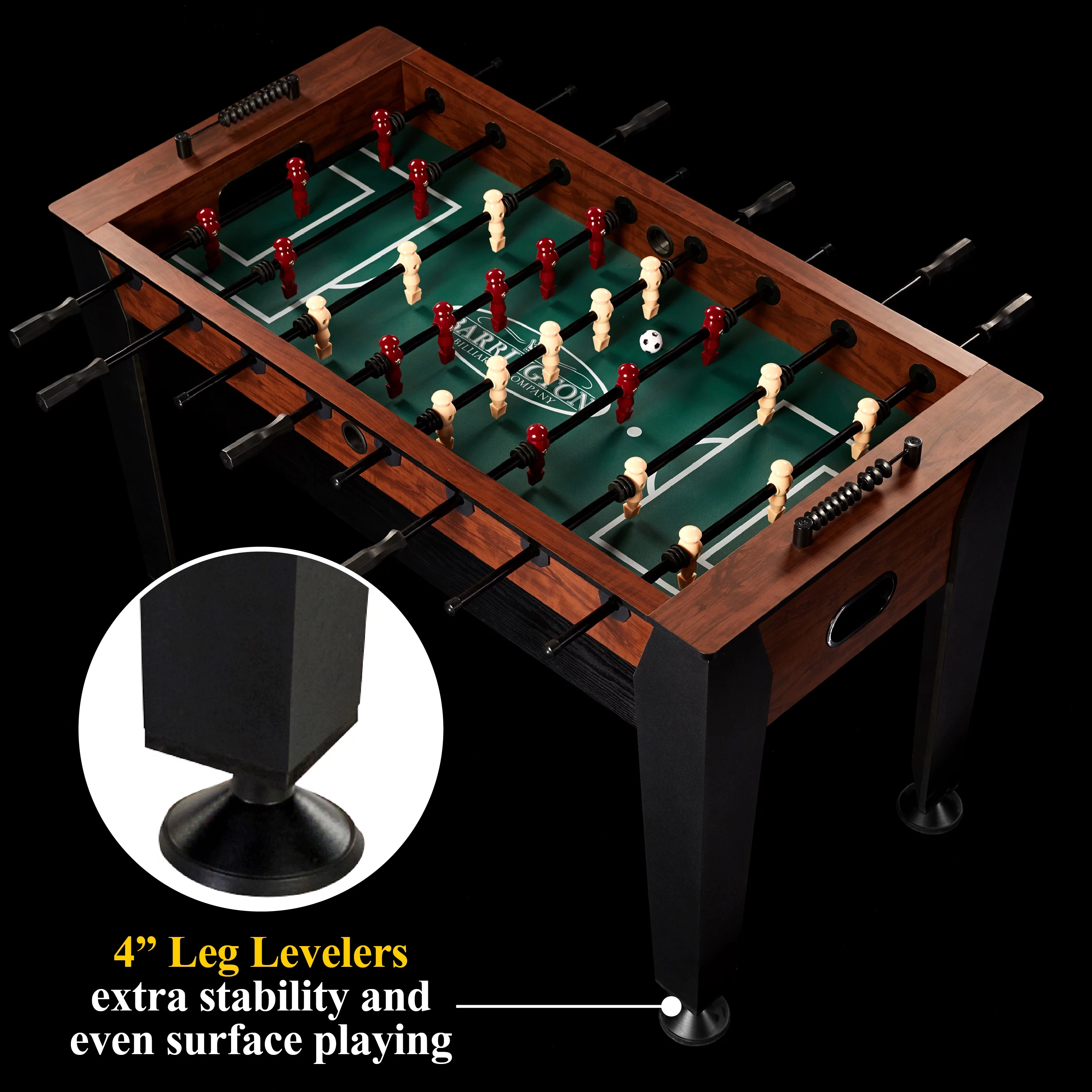 Barrington 54 Furniture Style Foosball Game Table, 54 inch x 27.25 inch x 34 inch - MadeInUSA